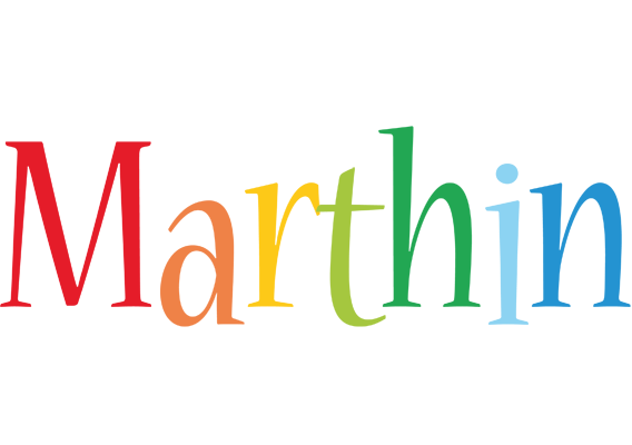 Marthin birthday logo