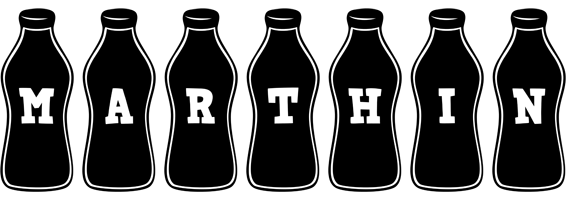 Marthin bottle logo