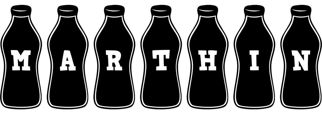Marthin bottle logo