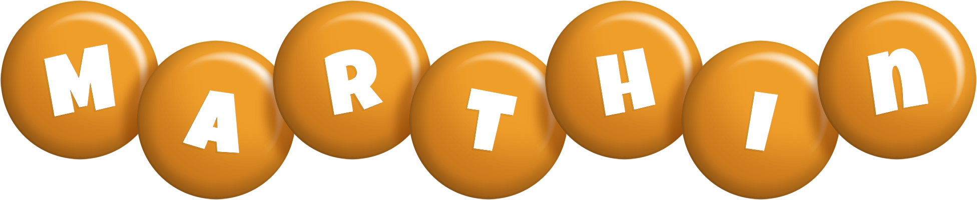 Marthin candy-orange logo