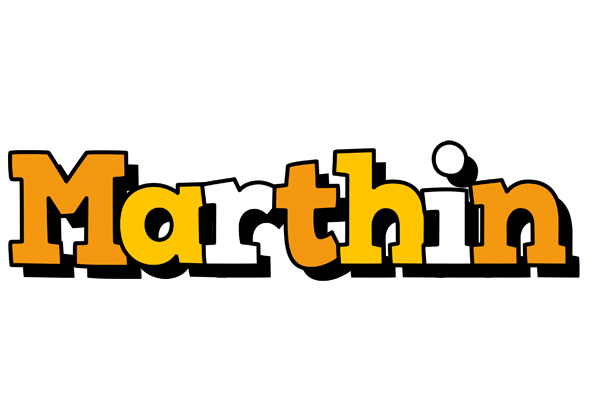Marthin cartoon logo