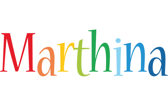 Marthina birthday logo