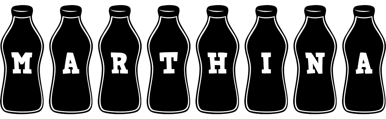 Marthina bottle logo