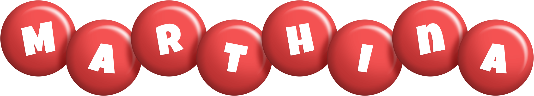 Marthina candy-red logo