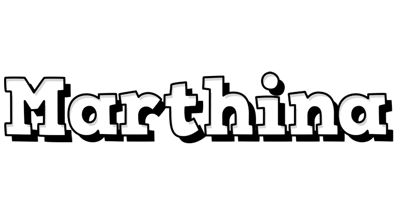 Marthina snowing logo