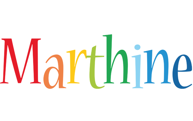 Marthine birthday logo