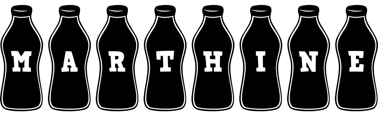 Marthine bottle logo