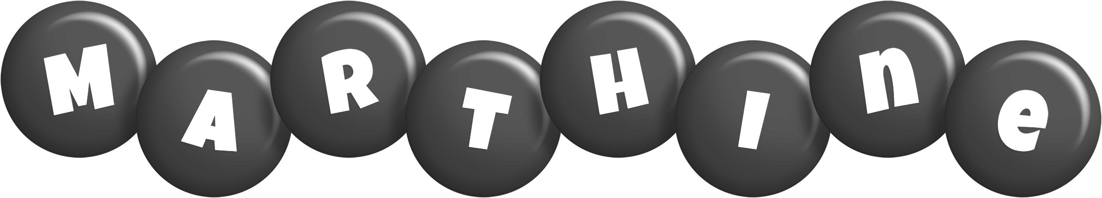 Marthine candy-black logo