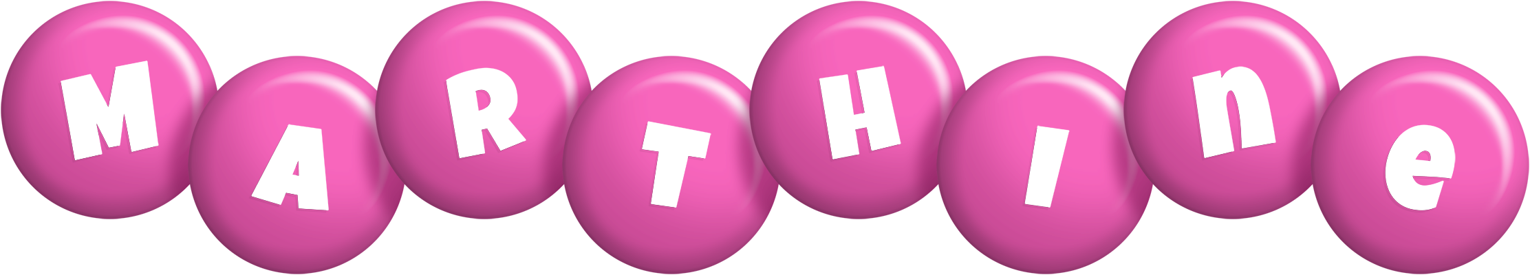 Marthine candy-pink logo