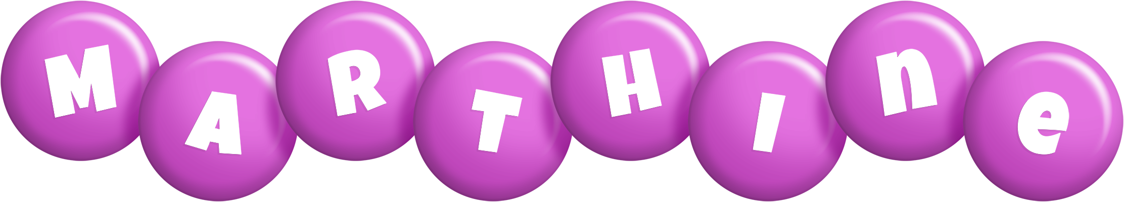 Marthine candy-purple logo