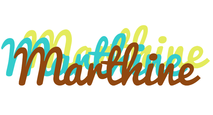 Marthine cupcake logo