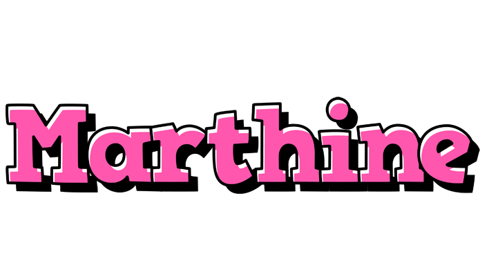 Marthine girlish logo