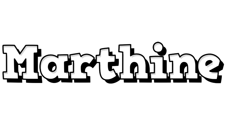 Marthine snowing logo
