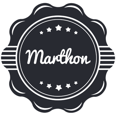 Marthon badge logo