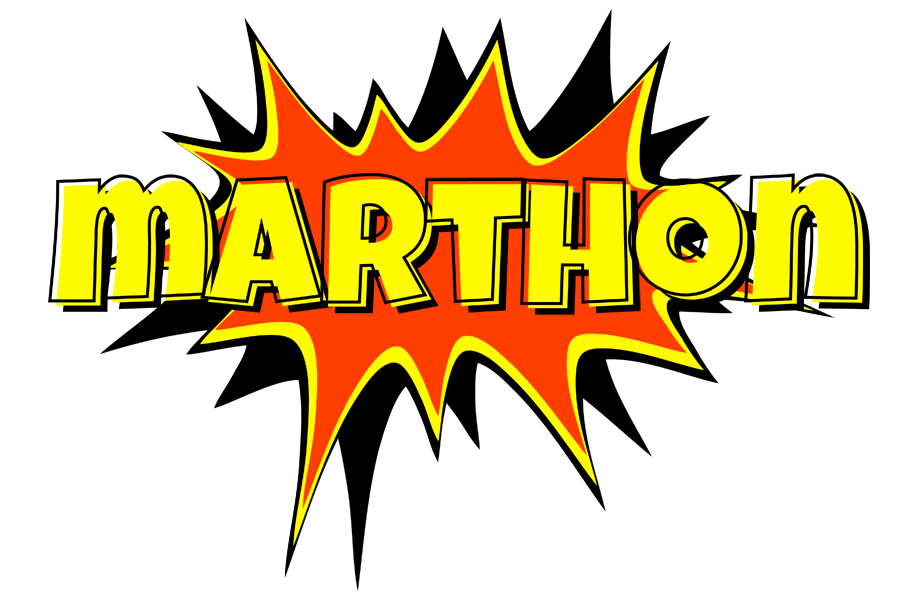 Marthon bazinga logo