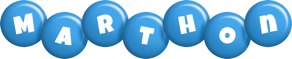 Marthon candy-blue logo