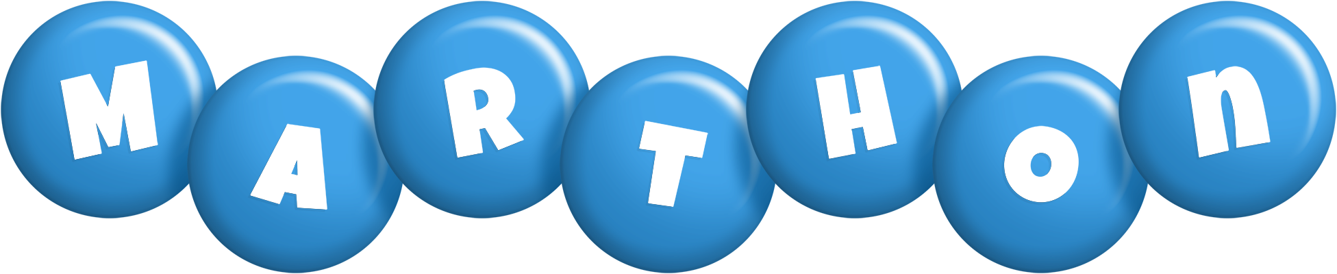 Marthon candy-blue logo