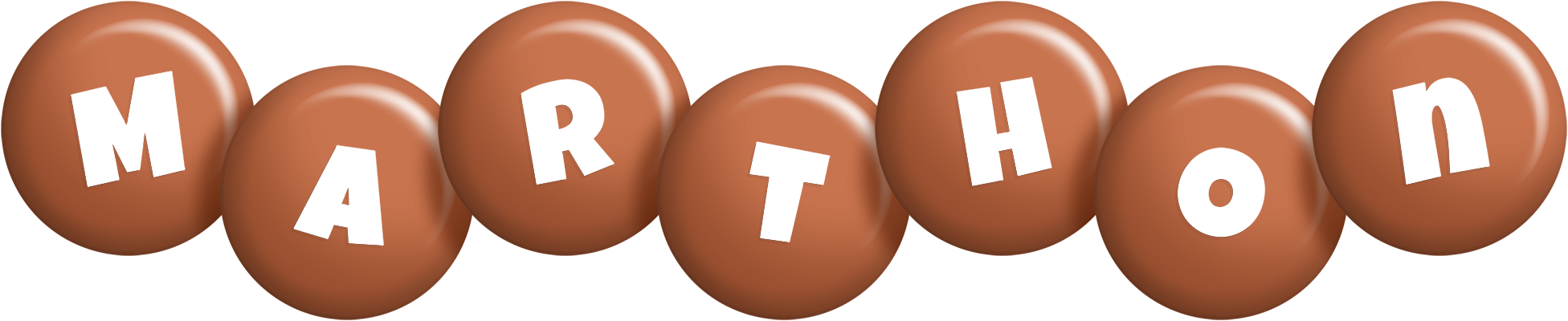 Marthon candy-brown logo
