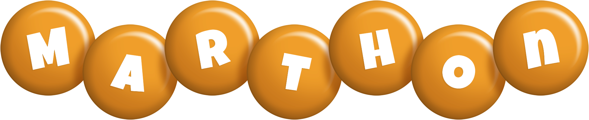 Marthon candy-orange logo
