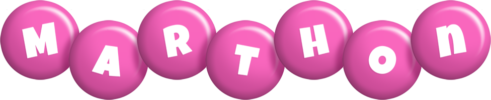 Marthon candy-pink logo