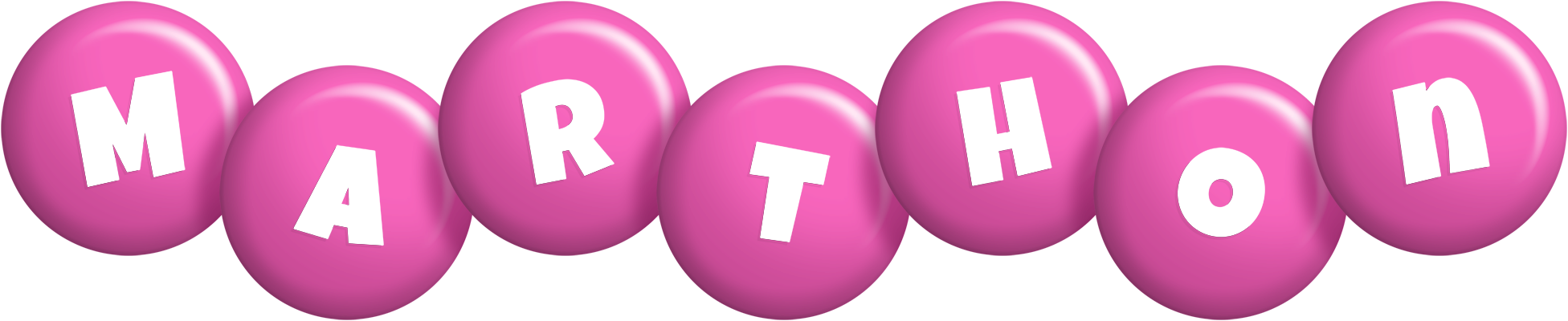 Marthon candy-pink logo