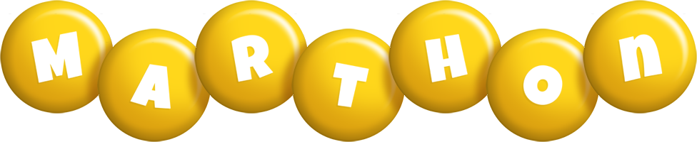 Marthon candy-yellow logo