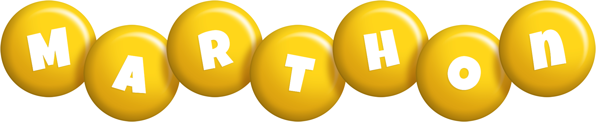 Marthon candy-yellow logo