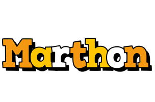 Marthon cartoon logo