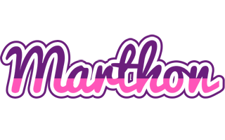 Marthon cheerful logo