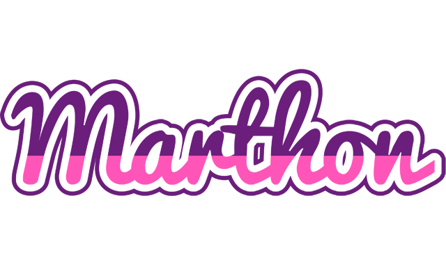 Marthon cheerful logo