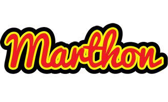 Marthon fireman logo