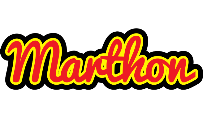 Marthon fireman logo