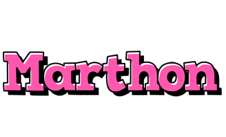 Marthon girlish logo