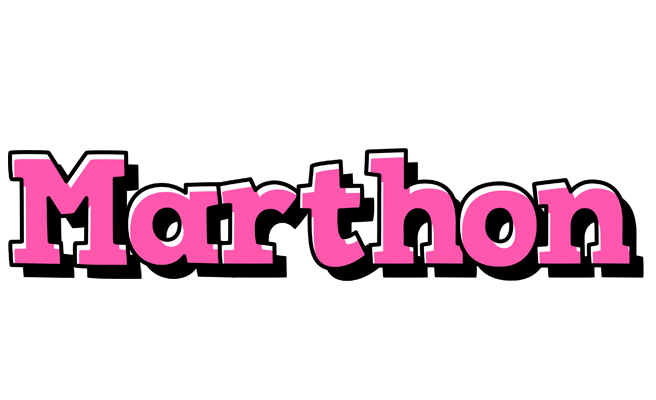 Marthon girlish logo
