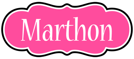 Marthon invitation logo