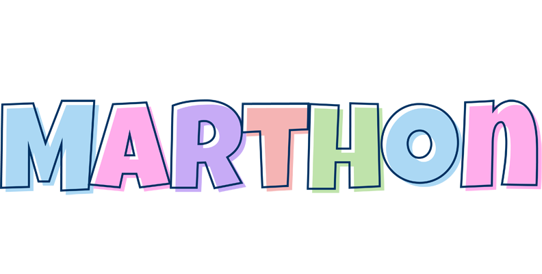 Marthon pastel logo