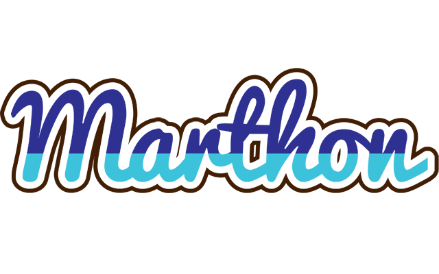 Marthon raining logo