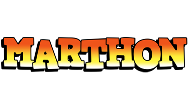 Marthon sunset logo