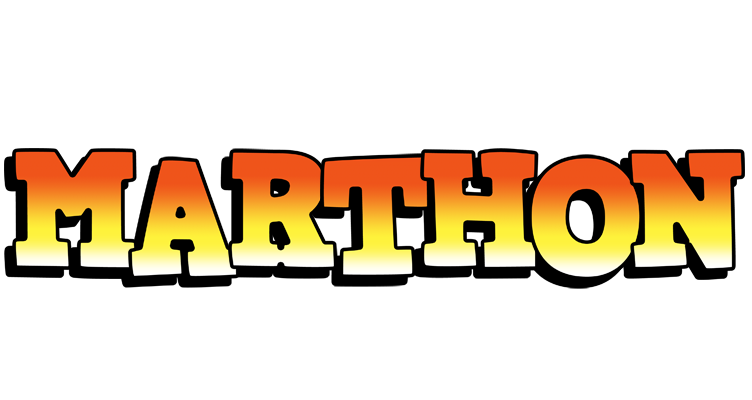 Marthon sunset logo