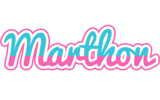 Marthon woman logo