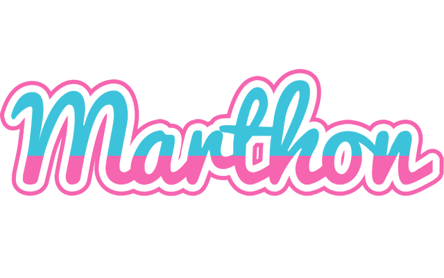 Marthon woman logo