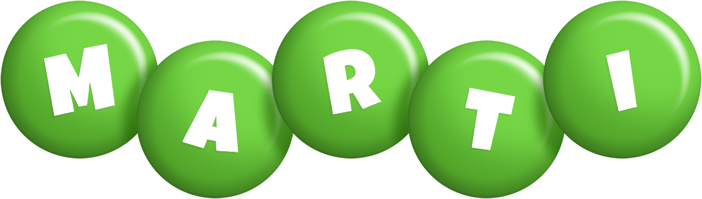 Marti candy-green logo