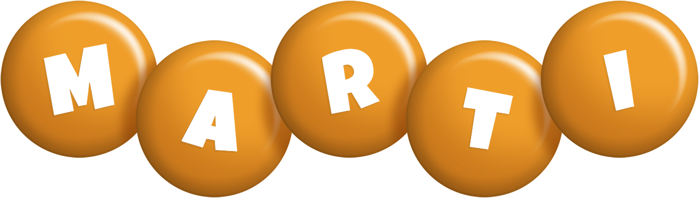 Marti candy-orange logo