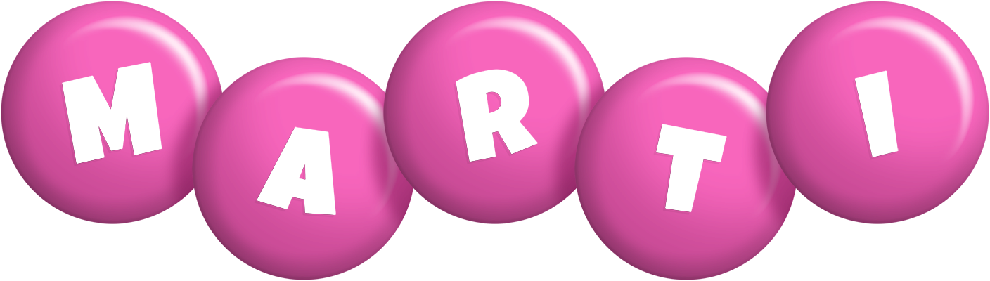 Marti candy-pink logo
