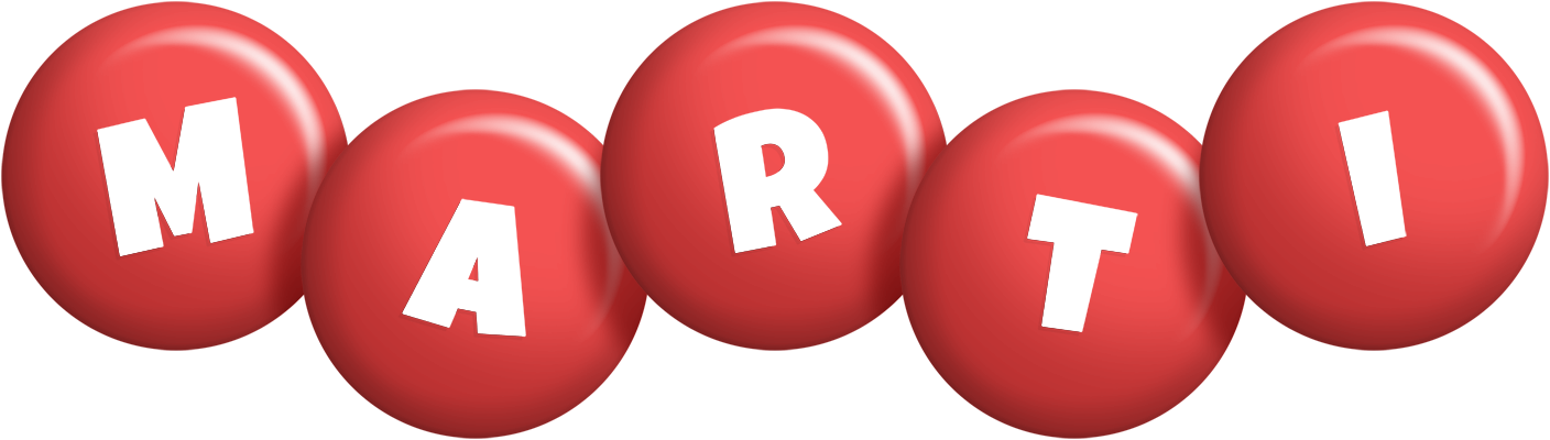 Marti candy-red logo