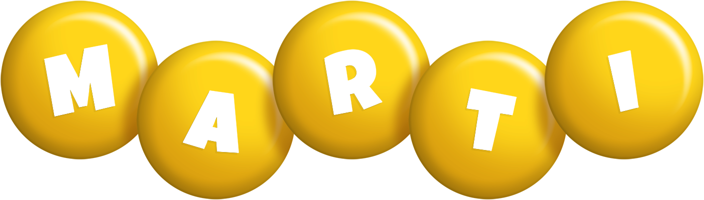 Marti candy-yellow logo