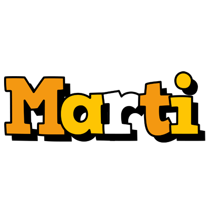 Marti cartoon logo