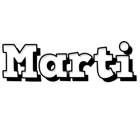 Marti snowing logo