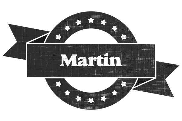 Martin grunge logo