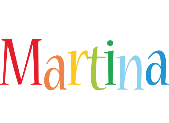 Martina birthday logo